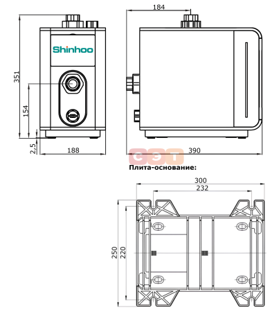 Насосная станция SHINHOO Aquamaster 3-45